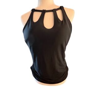 FreshwaterTankini Top Size XL Cutout Neckline Ruched Sides